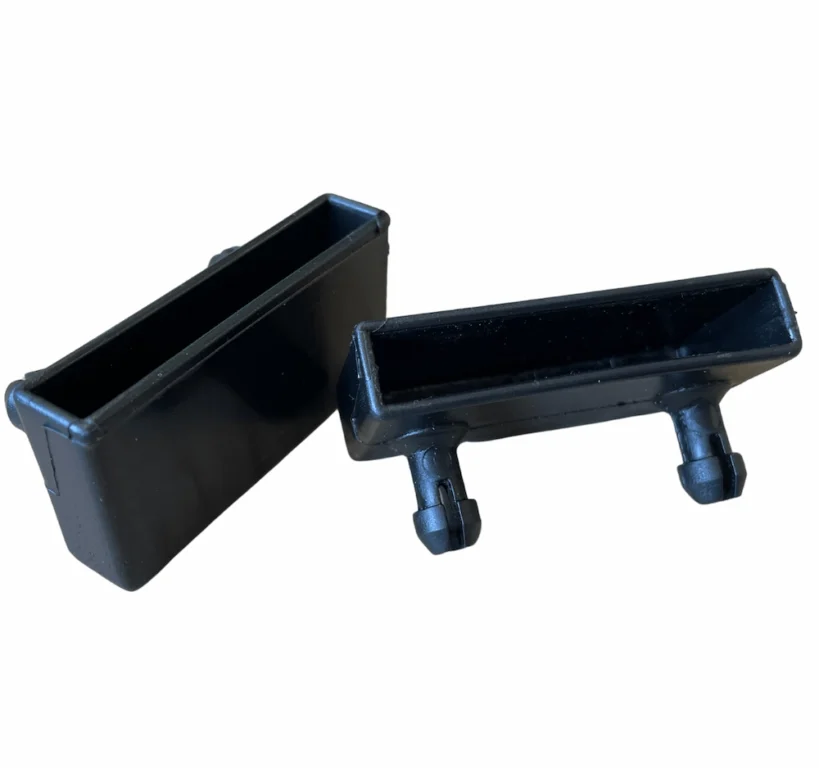 Two black slat holders.